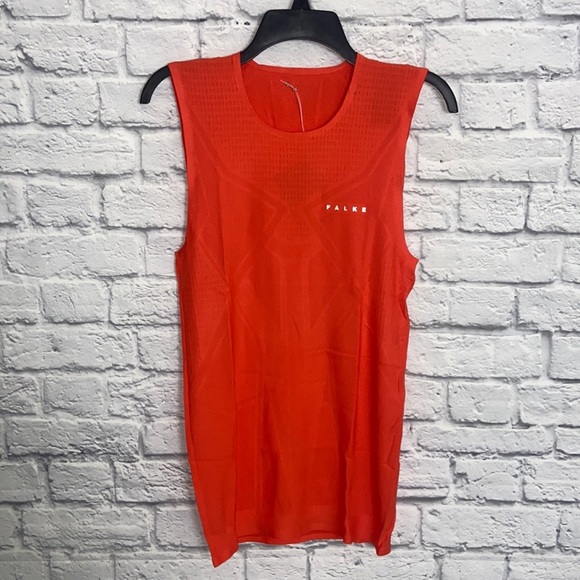 Falke Other - Falke Men's Orange Cool Singlet Active Tank Top size L/XL